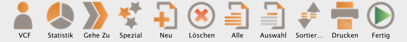 Datenleiste Stammdaten