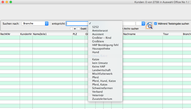 vereinfachte Suche - OfficeNo1