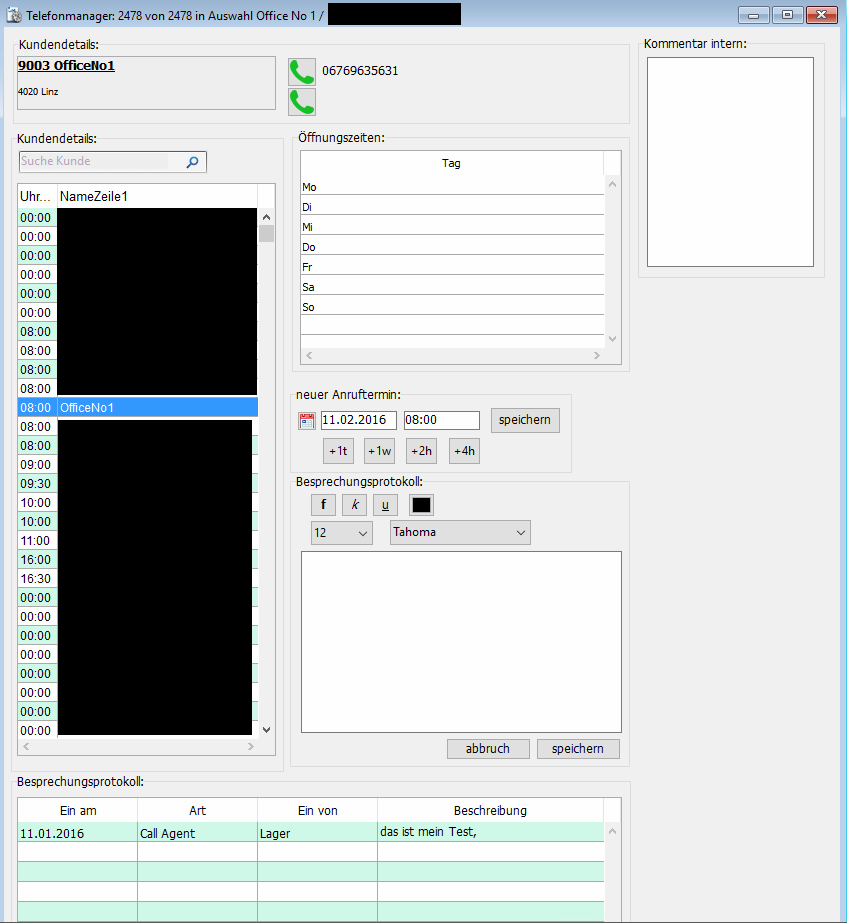 OfficeNo1 Telefonmanager