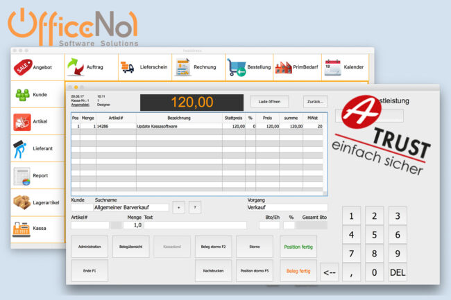 aTrust Kassa Signatur OfficeNo1