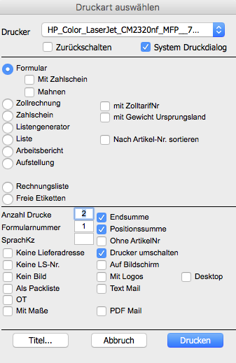Druckdialog OfficeNo1