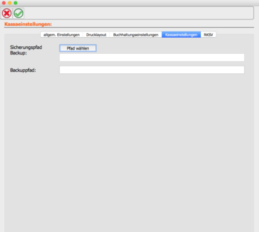 OfficeNo1 Kassaeinstellungen