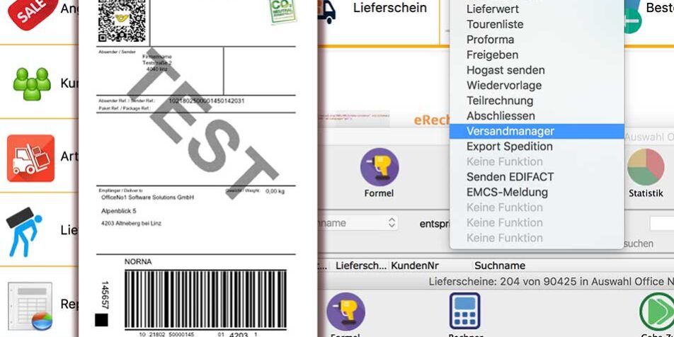 OfficeNo1 Integration Versandmanager Post