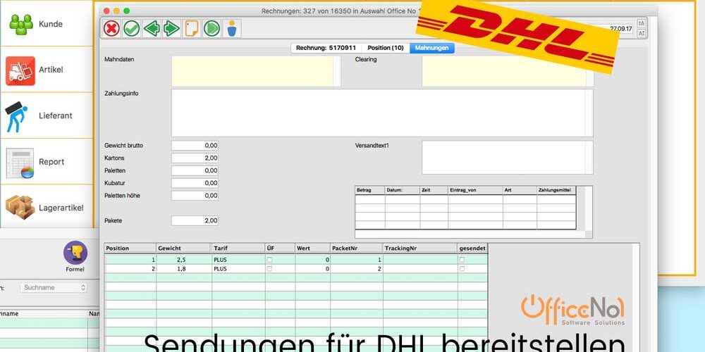 Sendungen Für DHL bereitstellen
