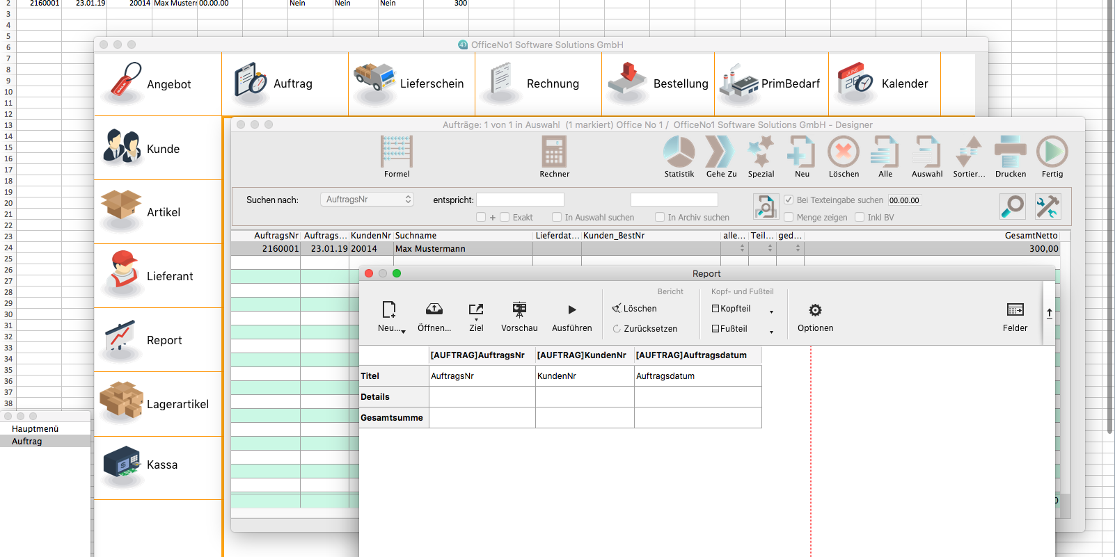 OfficeNo1 Daten exportieren