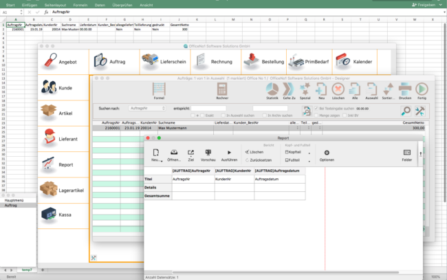 OfficeNo1 Daten exportieren