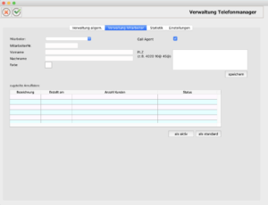 Telefonmanager Mitarbeiter